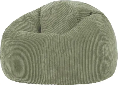 Produktbild von icon Klassischer Sitzsack Bean Bag Kingston, Cord Kuschelstuhl Sitzsäcke Für Das Wohnzimmer, Salbeigrün - Hergestellt in Deutschland