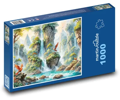 Obrázok produktu pre Puzzle 1000 Vodopády v exotickej džungli - martinpuzzle