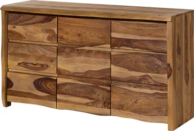 Image de MASSIVMOEBEL24 | Buffet en bois de Sheesham 146x45x80 naturel laqué / sablé PURE SHEESHAM #216