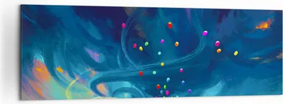 Produktbild von Bild auf Leinwand - Leinwandbild - Abstraktion Ballon - 160x50cm - Wand Bild - Wanddeko - Leinwanddruck - Bilder - Kunstdruck - Wanddekoration - Leinwand bilder - Wandkunst - AB160x50-3714