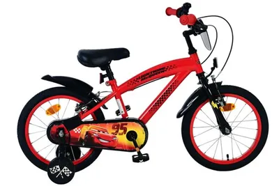 Produktbild von Disney Cars Kinderfahrrad - Jungen - 16 Zoll - Rot - Zwei Handbremsen
