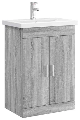 Immagine prodotto di Set di mobili da bagno Sonoma grigio, dimensioni 61 x 40 x 84,5 cm