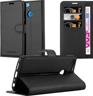 Obrázok produktu pre Cadorabo puzdro pre Honor 9 LITE ochranné puzdro v čiernej farbe puzdro na mobilný telefón kryt magnetické zatváranie