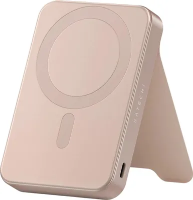 Produktbild von Satechi, Magnetische Powerbank 10000mAh Qi2 15W mit Standfunktion, Rosa