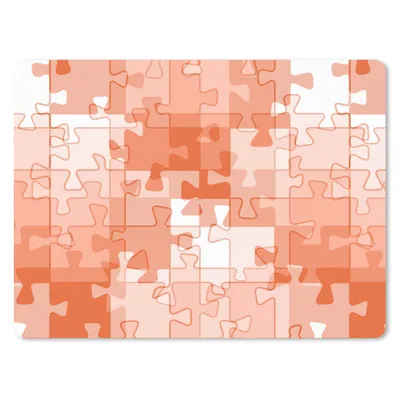 Produktbild von MuchoWow® Mauspad Mousepad Puzzle - Orange - Muster 23x19 cm - Mousepads - Maus Mat - Pad - Mausunterlage - Schreibtischunterlage - Mauspad