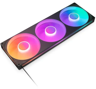 Zdjęcie produktu dla NZXT F420 RGB Core (2025) Gehäuselüfter 3x140mm Single-Frame Schwarz