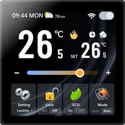 Immagine prodotto di Termostato WiFi NICE SMART – Regolatore intelligente per riscaldamento a pavimento