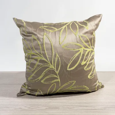 Produktbild von Kissen von Lysel - grün Blätterzweige Cabilao 38x38, reines Polyester Dekokissen