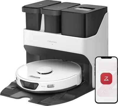 Produktbild von Roborock S7 Max Ultra Staubsauger Roboter 5500Pa mit Empty Wash Fill Dock Saugroboter Hindernisvermeidung Heißlufttrocknung APP Wischroboter Weiß