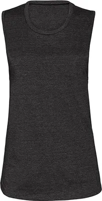 Immagine prodotto di Bella 6003 | Canotta muscolare da donna in jersey Airlume Cotone - Colore: Dark Grey Heather - Taglia: XL