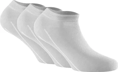 Produktbild von Rohner Basic Uni Sneaker Socken, 3er Pack - Bambus Weiß 43-46