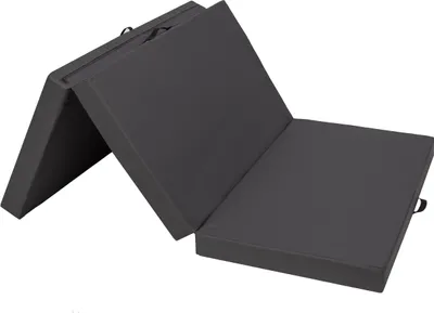 Produktbild von HobbyGarden Klappmatratze Alex – 200×120×10 cm, extra groß, faltbar, Gästebett & Gymnastikmatte, Oxford-Bezug, pflegeleicht & robust GRAU