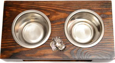 Obrázek produktu pro Art-Dog Stojan s miskami – Dogo Argentino
