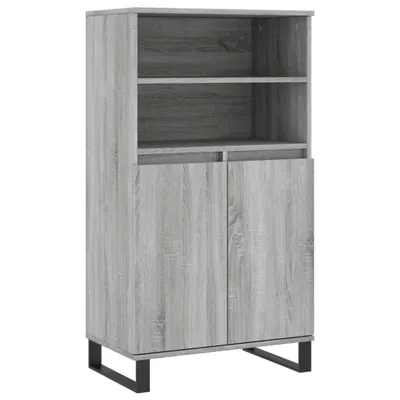 Produktbild von Highboard Grau Sonoma 60x36x110 cm Holzwerkstoff