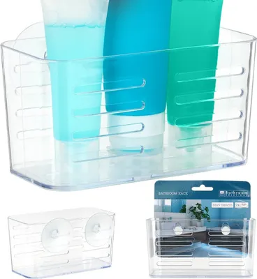 Immagine prodotto di Mensola per doccia Mensola per doccia Cestino per doccia Mensola per bagno con ventose 15,5x8x8,2 cm