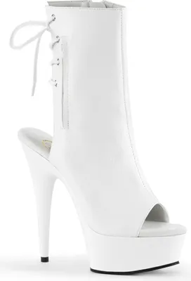 Produktbild von DELIGHT-1018 Damen Booties von Pleaser, Weiß , EU 36, US 6