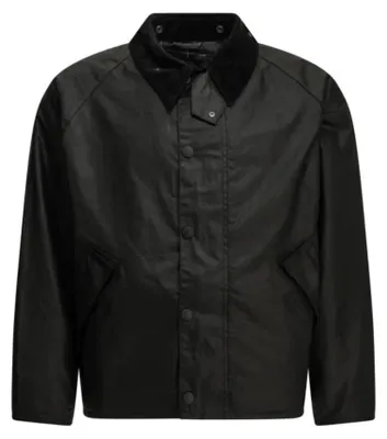 Obrázek produktu pro BARBOUR, lehká bunda z voskované bavlny, pánská, černá - velikost 38