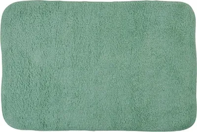 Image de Tapis de bain - vert menthe - coton - 90 x 60 cm