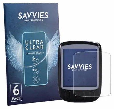 Produktbild von 6x Für Fravsiu Bike Computer Schutzfolie Savvies Displayschutz Display Schutz Folie Klar Transparent