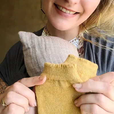 Produktbild von Hoppediz Merino-Babystulpen gold