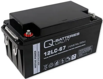 Produktbild von Q-Batteries 12LC-67 / 12V - 67Ah Blei Akku Zyklentyp AGM - Deep Cycle VRLA