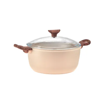 Produktbild von Sambonet Rock 'N' Rose, 4,5 l, Rund, Rose, Aluminium, Mineralis, Holz