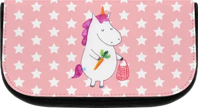 Produktbild von Mr. & Mrs. Panda Organizer Einhorn Vegan - Rot Pastell - Geschenk, aufbewahrungstasche, Tasche, Unicorn, Gesund Leben, essen, Kulturtasche, Beauty Bag, Kulturbeutel