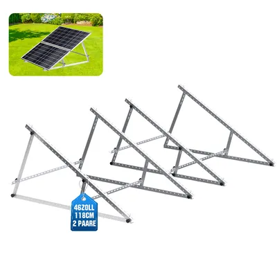 Obrázok produktu pre 2 páry 118 cm vystuženého držiaka solárneho panelu Konštrukčne vylepšený držiak solárneho modulu Balkónová elektráreň pre 2 solárne moduly