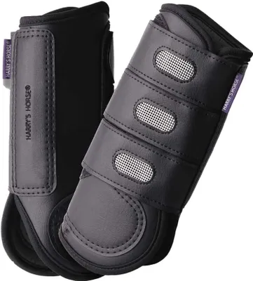 Image de Harry's Horse Eventing Front Protection Bottes de tendon Noir S Noir S