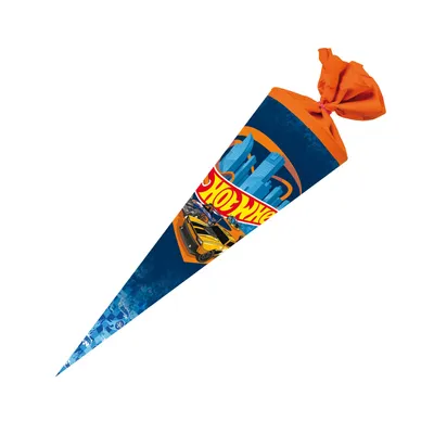 Produktbild von Nestler Schultüte Hot Wheels Speed Club rund mit Filzverschluss 70cm