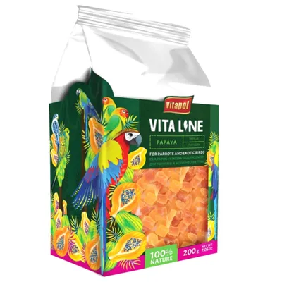 Immagine prodotto di Vitapol VITALINE - Papaya per tutti i pappagalli 200g