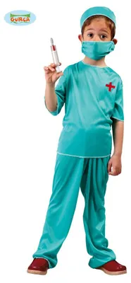 Produktbild von Chirurg Kostüm für Kinder Gr. 110-146, Größe:128/134
