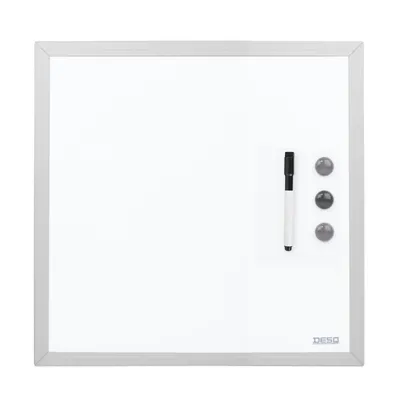 Produktbild von DESQ 4203 Whiteboard – Magnethaftend – Aluminium Rahmen – 40 x 40 cm