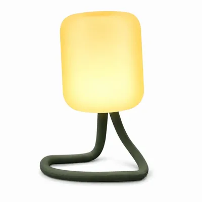 Produktbild von USB-Aufladung Nachtlicht,LED Campinglampe,Flexible Nachtlampe zum Aufhängen,Hinstellen und Montieren,Dimmbare Handyhalter Campingleuchte,Grün