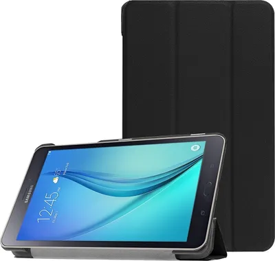 Produktbild von Mobigear Tri-Fold  Samsung Galaxy Tab A 8.0 Hülle Klapphülle - Schwarz