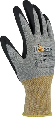 Produktbild von U-Power Polka Arbeitshandschuhe Nylon-Elasthan schnittfest D Grau 7/S