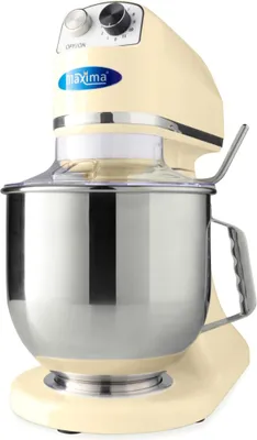 Immagine prodotto di Maxima - Impastatrice planetaria Gastro - 7 l - Fino a 2 kg di impasto - Avorio