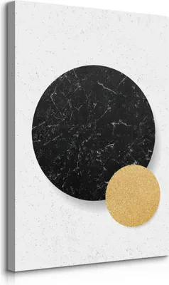 Produktbild von Muralo Leinwandbild Canvas für Büro KREISE Marmor Moderne Muster Abstraktion Br. 70cm x Hö. 100cm