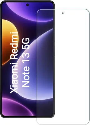 Produktbild von CLM-Tech Schutzfolie kompatibel mit Xiaomi Redmi Note 13 5G Panzerfolie Panzerglas Crystal Clear Displayschutz 9H Glas Displayfolie Schutzglas - Unterstützt Fingerabdruck-ID - Folie kristallklar