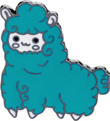 Produktbild von Schöne Cartoon-Schaf-Alpaka-Legierungs-Brosche für Damen und Mädchen, Kleidung, Ornament, Geschenk-Blau
