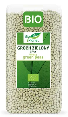 GROCH ZIELONY CAŁY BIO 500 g - BIO PLANET