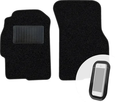 Produktbild von moto-MOLTICO Vorne Fußmatten Auto Velours Autoteppiche Schwarz Automatten Set 2-teilig passend für Rover 45 1999-2005
