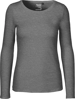 Produktbild von Neutral O81050 | Damen Long Sleeve T-Shirt / 100% Fairtrade-Baumwolle - Farbe: Dark Heather - Größe: L