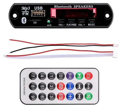 Audio-Decoder Bluetooth 5.0, USB, FM-Radio, Fernbedienung