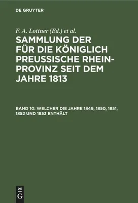Produktbild von Welcher die Jahre 1849, 1850, 1851, 1852 und 1853 enthält