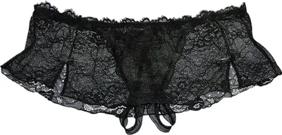 Produktbild von Petite fleur gold Stringpanty-Ouvert schwarz Größe 36/38