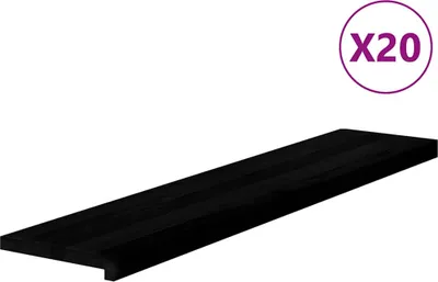 Produktbild von vidaXL Treppenstufen 20 Stk. Dunkelbraun 120x30x2 cm Massivholz Eiche