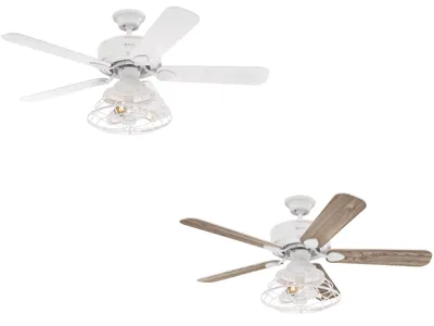 Image de Westinghouse Ventilateur de plafond Barnett Blanc 122 cm avec éclairage LED et télécommande