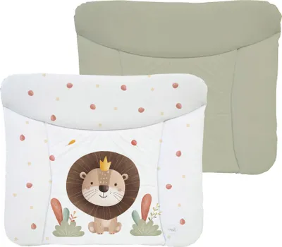 Produktbild von Ceba Baby® weiche Wickelauflage 75x72 cm  - Doppelseitige Baby Wickelunterlage - Wickeltischauflage für Junge und Mädchen - Wasserdicht, abwaschbar -  -  EU - Löwe, der König
