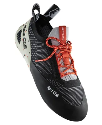 Ventic Air Lace II Kletterschuhe von RedChili; schwarz mit grauen und roten Akzenten; Schnürung; geeignet für Klettern.